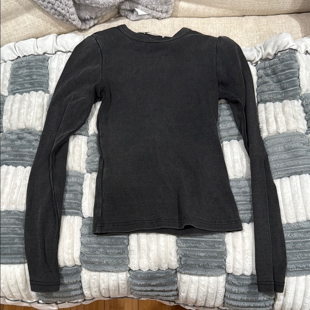 Zara Classic Black Long Sleeve Women's Top